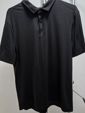 Lululemon Evolutiom Black Polo Shirt